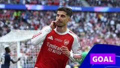 Havertz fires Arsenal into early lead against PSG