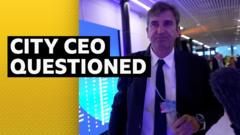 Man City CEO refuses to answer questions on guilty verdict