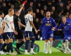 Tottenham stun Chelsea for second league win in a week as Cole Palmer is sent off