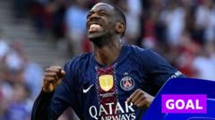 Dembele equalises from penalty spot for PSG
