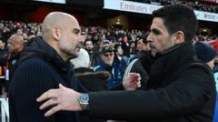 Guardiola says he enjoys watching Arsenal play