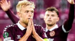 Milne out for season as Hearts' injury woes continue