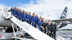 Scotland set off for World Cup - in pictures