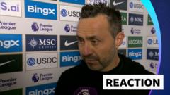 'Best performance since I arrived' - De Zerbi praises Spurs after win