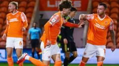 Blackpool beat Villa and Vale thrash Man City in Trophy