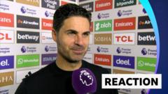 Arteta 'delighted' with Arsenal win after 'tough week'