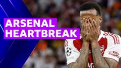 Gabriel blazes penalty over as PSG win Champions League